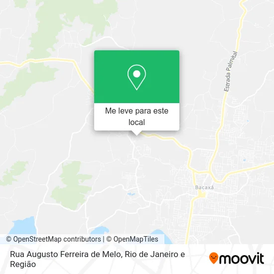 Rua Augusto Ferreira de Melo mapa