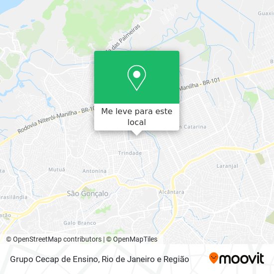 Grupo Cecap de Ensino mapa