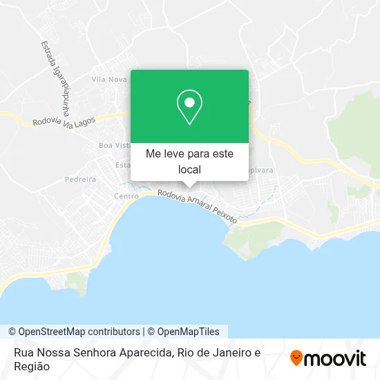 Rua Nossa Senhora Aparecida mapa
