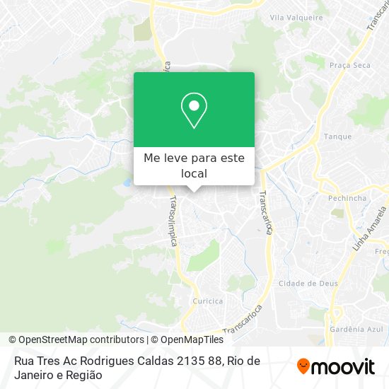 Rua Tres Ac Rodrigues Caldas 2135 88 mapa