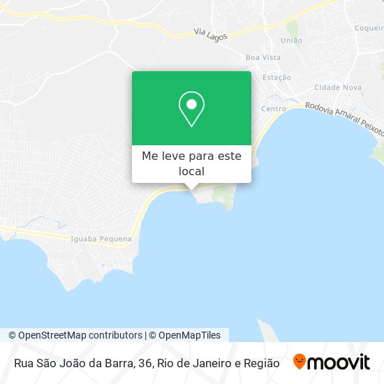 Rua São João da Barra, 36 mapa