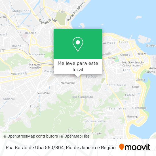 Rua Barão de Ubá 560/804 mapa