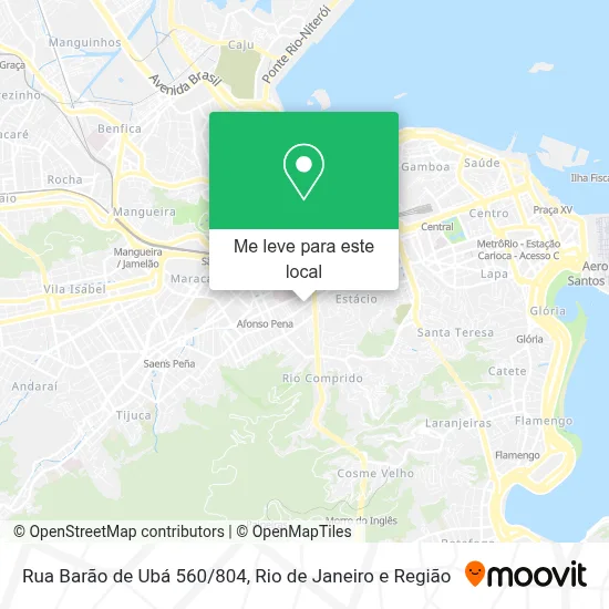 Rua Barão de Ubá 560/804 mapa