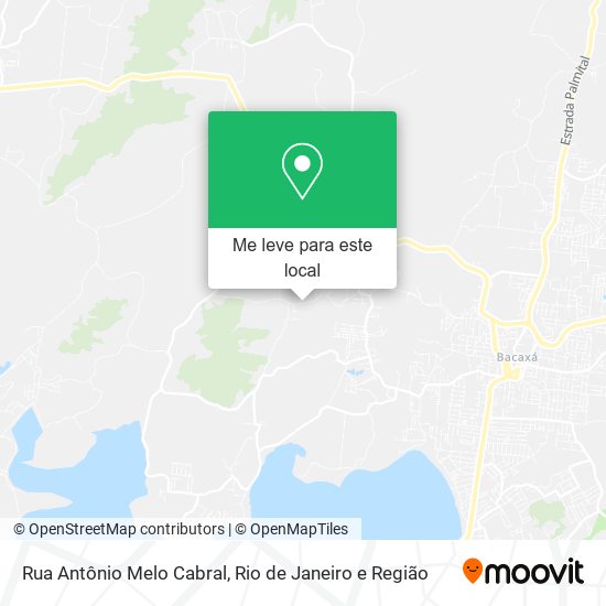 Rua Antônio Melo Cabral mapa