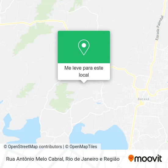 Rua Antônio Melo Cabral mapa