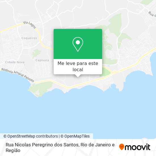 Rua Nicolas Peregrino dos Santos mapa