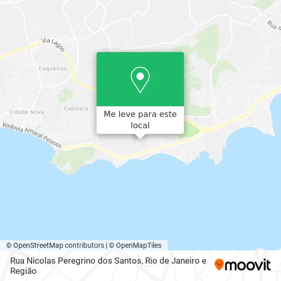 Rua Nicolas Peregrino dos Santos mapa