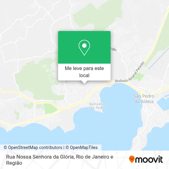 Rua Nossa Senhora da Glória mapa