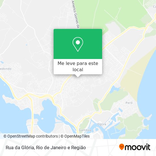 Rua da Glória mapa