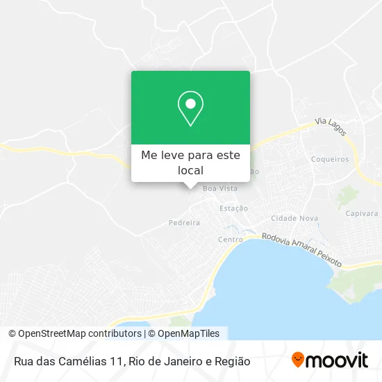 Rua das Camélias 11 mapa