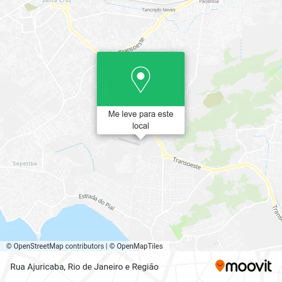 Rua Ajuricaba mapa