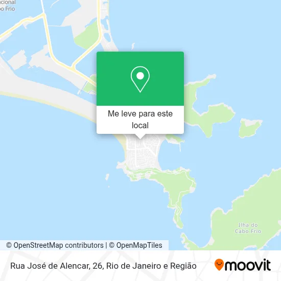 Rua José de Alencar, 26 mapa