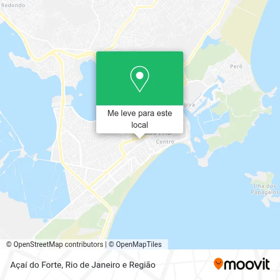 Açaí do Forte mapa