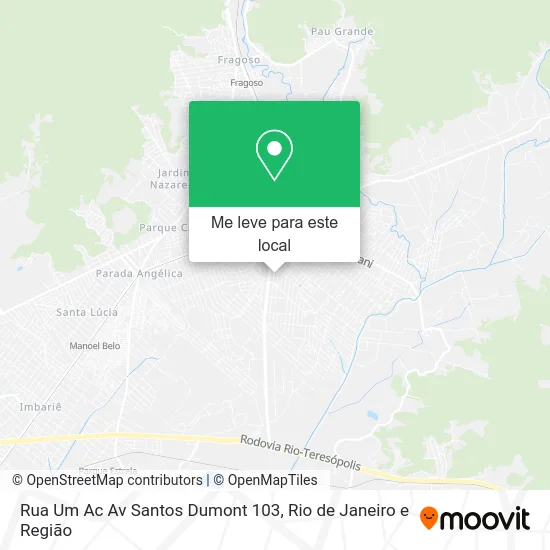 Rua Um Ac Av Santos Dumont 103 mapa