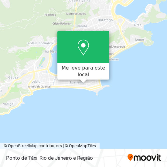 Ponto de Táxi mapa