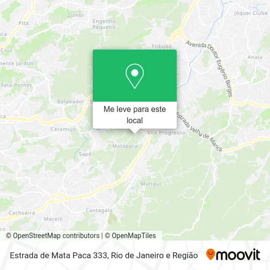 Estrada de Mata Paca 333 mapa