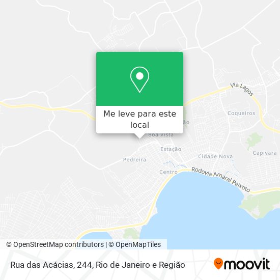 Rua das Acácias, 244 mapa