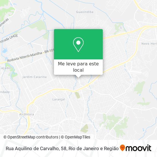 Rua Aquilino de Carvalho, 58 mapa