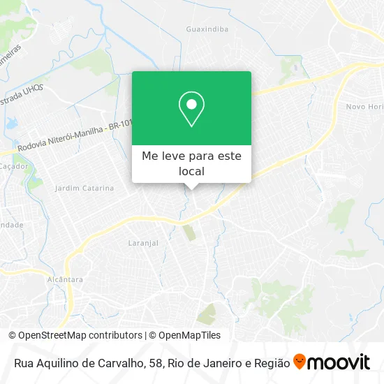 Rua Aquilino de Carvalho, 58 mapa