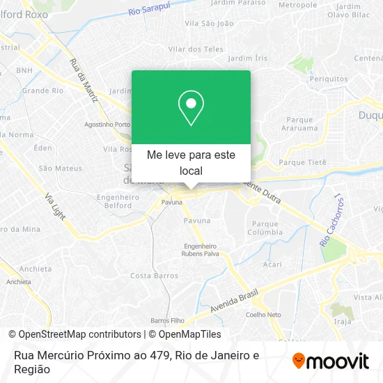 Rua Mercúrio Próximo ao 479 mapa