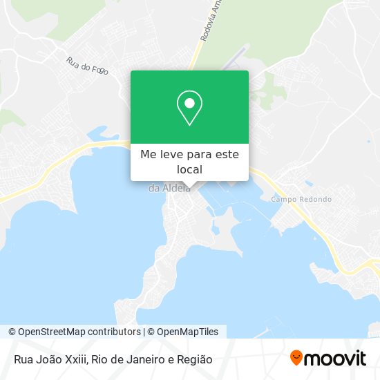 Rua João Xxiii mapa