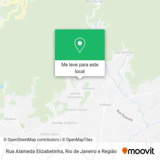 Rua Alameda Elizabetinha mapa