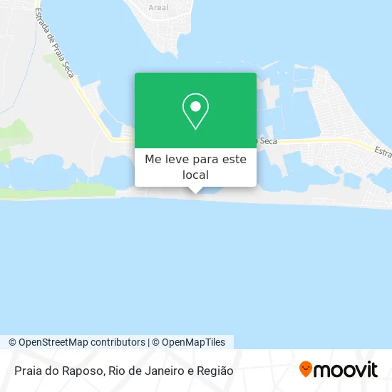 Praia do Raposo mapa