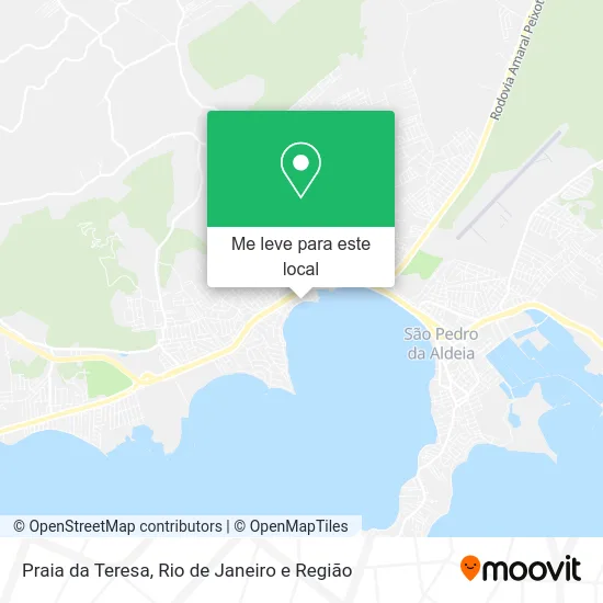 Praia da Teresa mapa