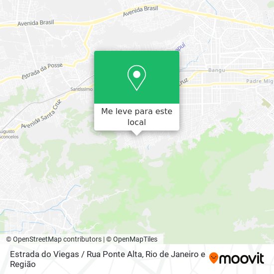 Estrada do Viegas / Rua Ponte Alta mapa