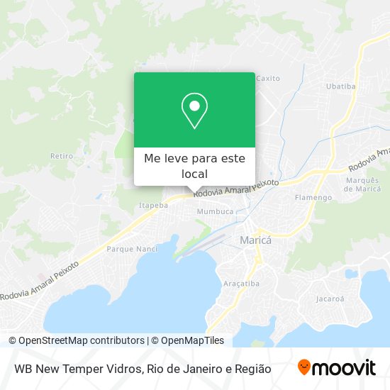 WB New Temper Vidros mapa