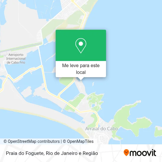 Praia do Foguete mapa