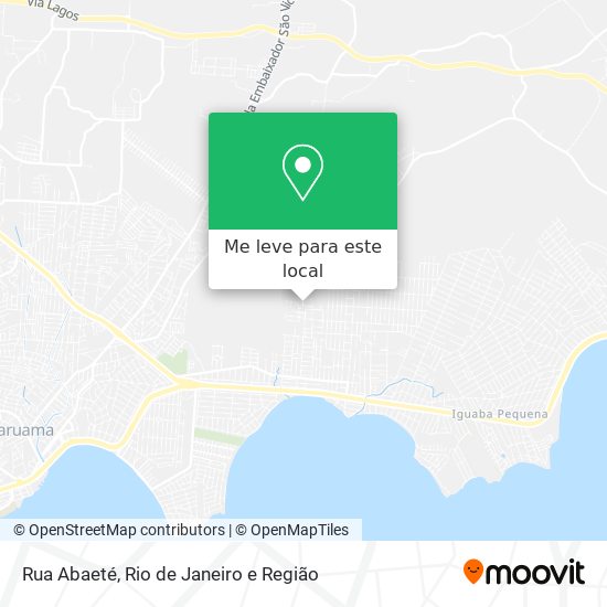 Rua Abaeté mapa