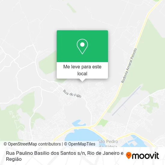 Rua Paulino Basilio dos Santos s / n mapa