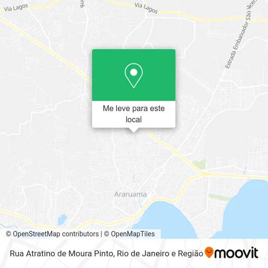 Rua Atratino de Moura Pinto mapa