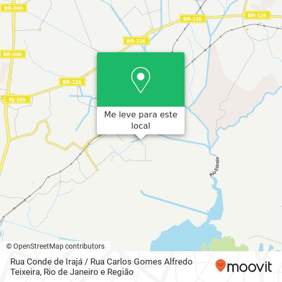 Rua Conde de Irajá / Rua Carlos Gomes Alfredo Teixeira mapa