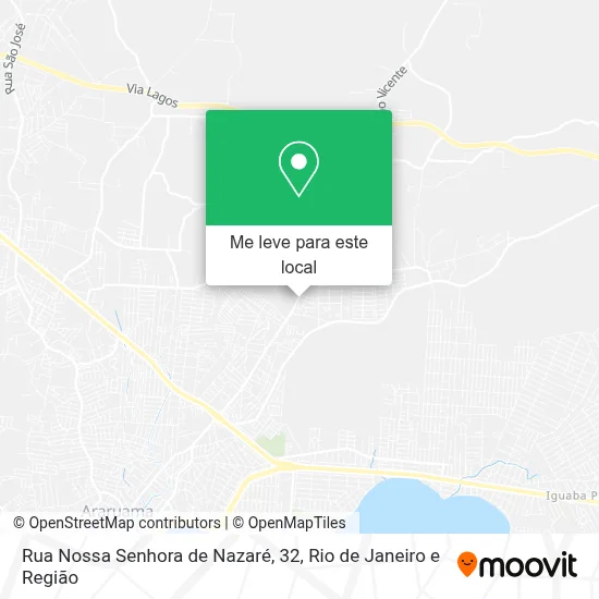 Rua Nossa Senhora de Nazaré, 32 mapa