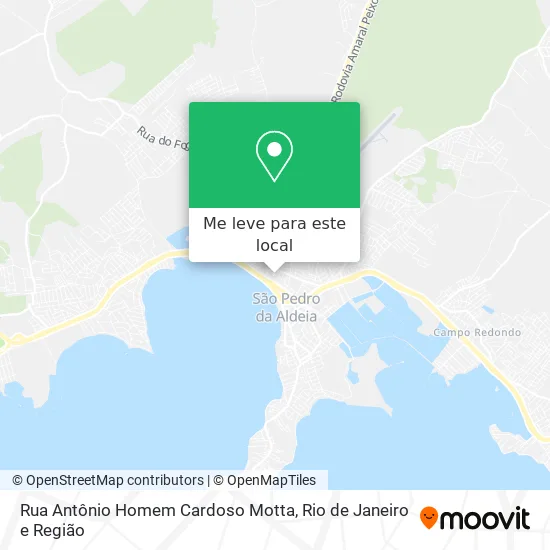 Rua Antônio Homem Cardoso Motta mapa