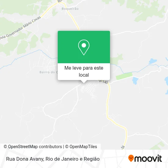 Rua Dona Avany mapa