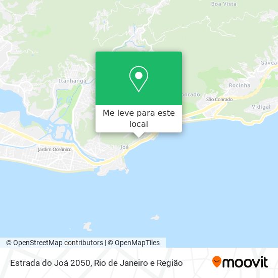Estrada do Joá 2050 mapa