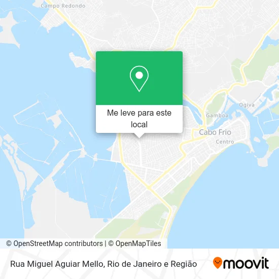 Rua Miguel Aguiar Mello mapa