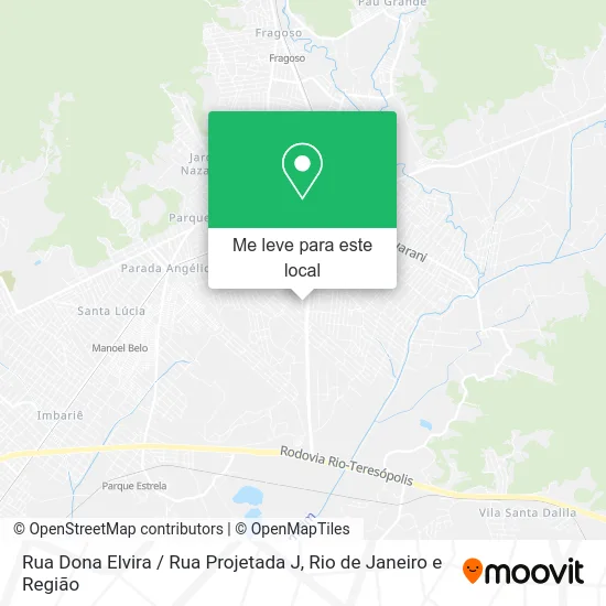 Rua Dona Elvira / Rua Projetada J mapa