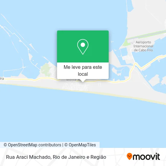 Rua Araci Machado mapa