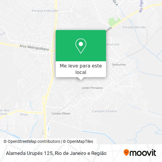Alameda Urupês 125 mapa
