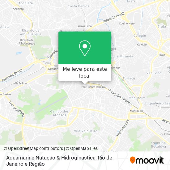 Aquamarine Natação & Hidroginástica mapa