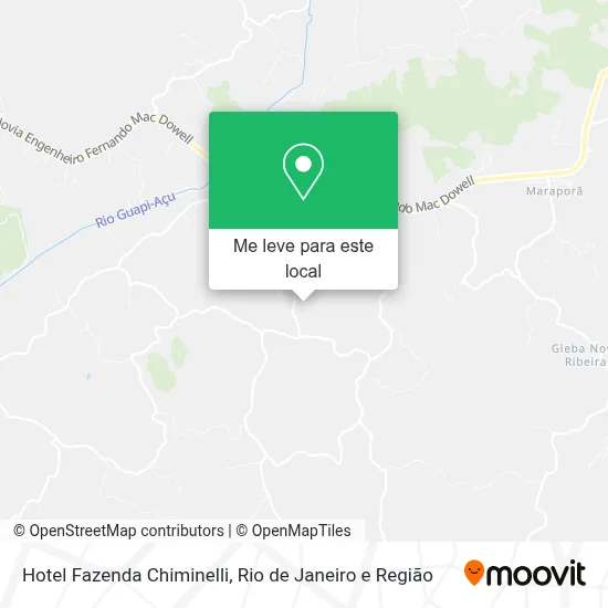 Hotel Fazenda Chiminelli mapa