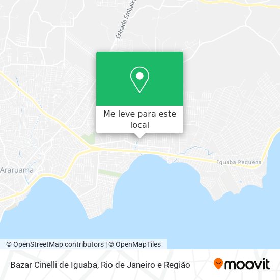 Bazar Cinelli de Iguaba mapa