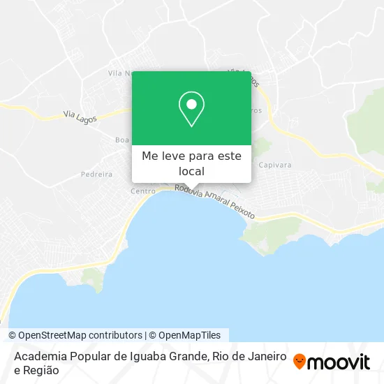 Academia Popular de Iguaba Grande mapa