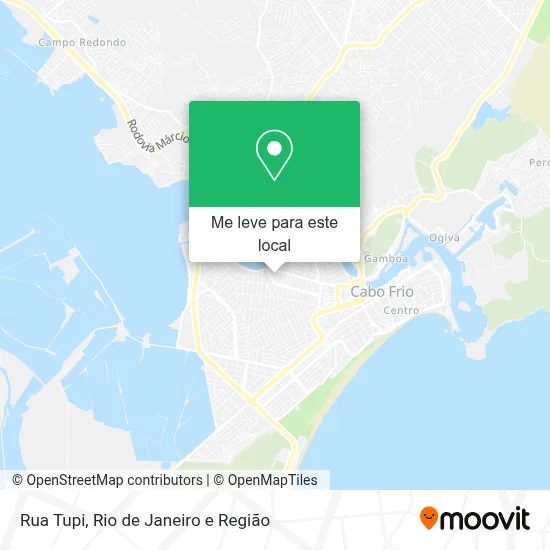 Rua Tupi mapa