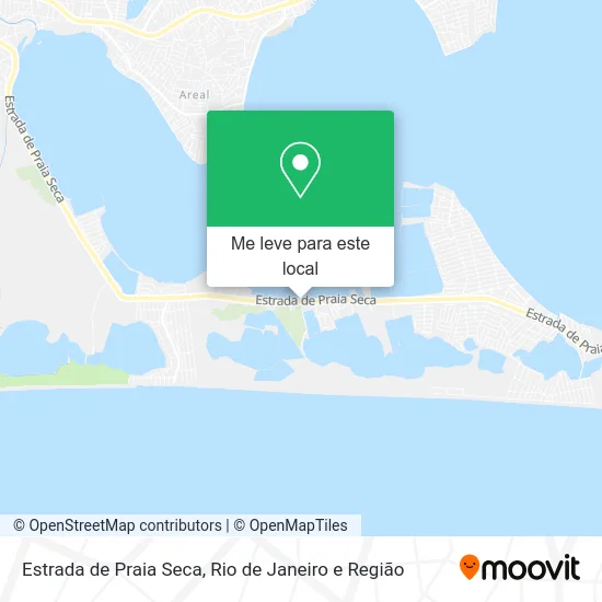 Estrada de Praia Seca mapa