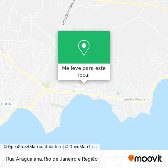 Rua Araguaiana mapa